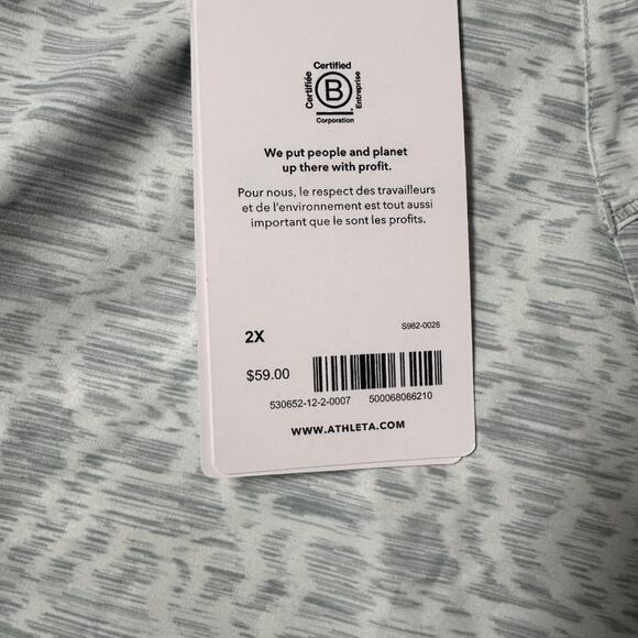 2 Pairs ATHLETA Run With It 3.5” Shorts Size 2X Textured Coral and Gray NWT - Picture 3 of 11